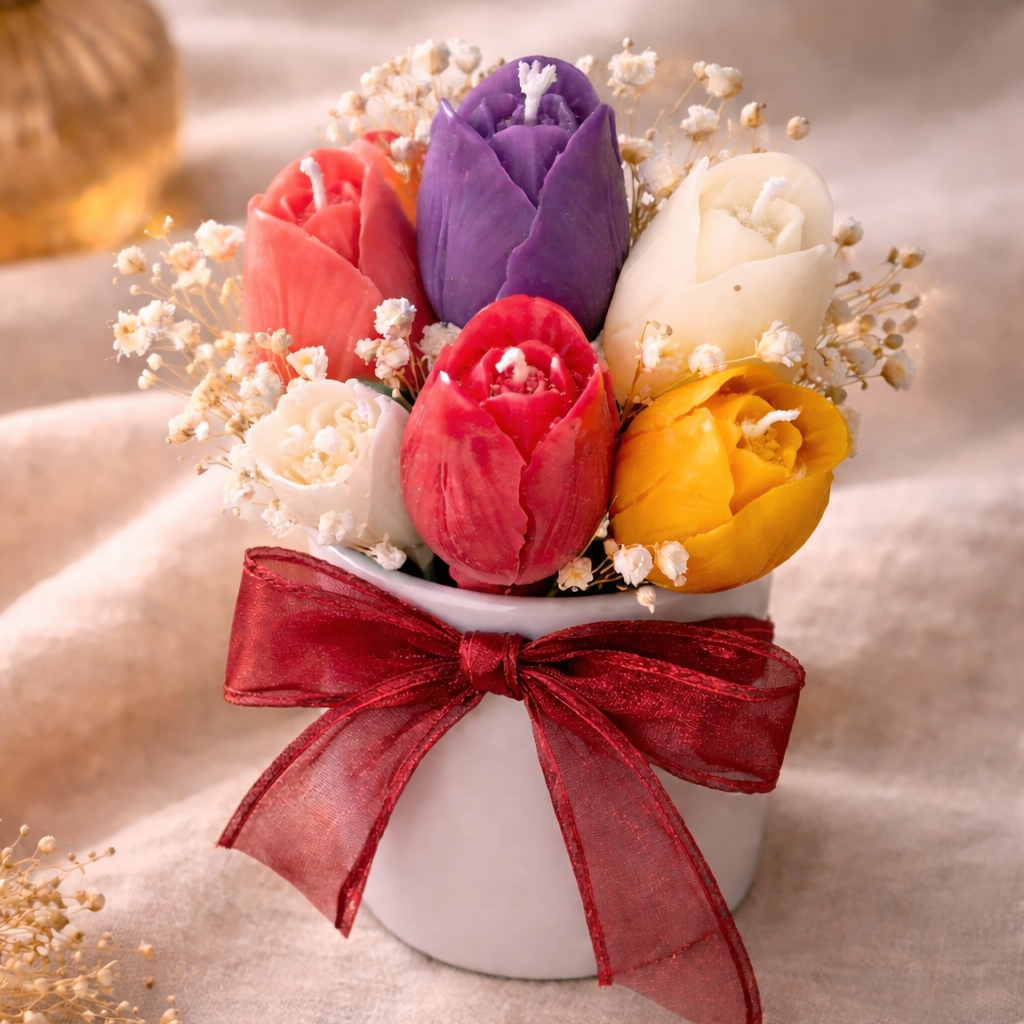 Wachsblumen Geschenkset „Colorful“