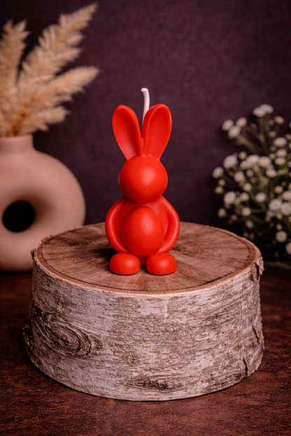 Mini Osterhase mit Ei Kerze