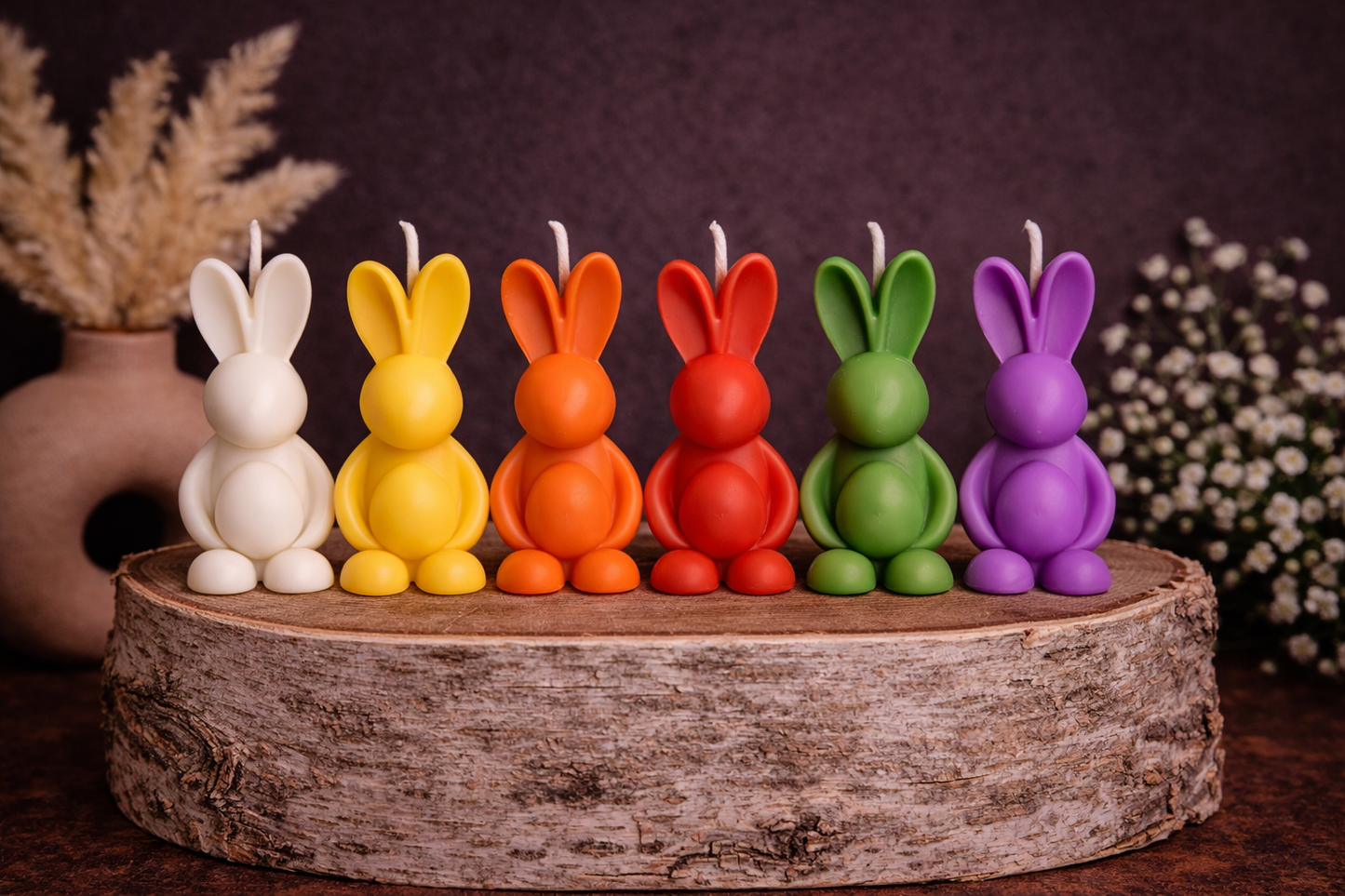 Mini Osterhase mit Ei Kerze