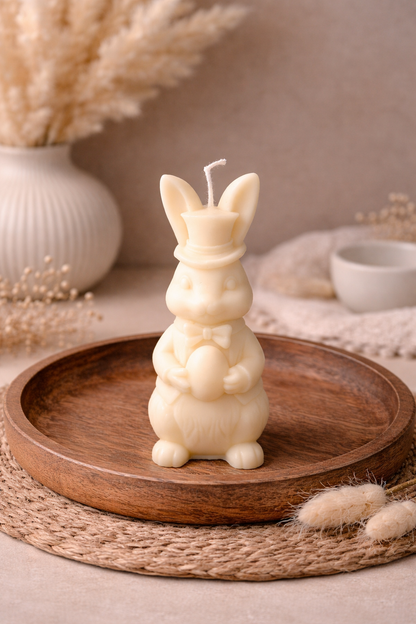 Eleganter Osterhase Kerze