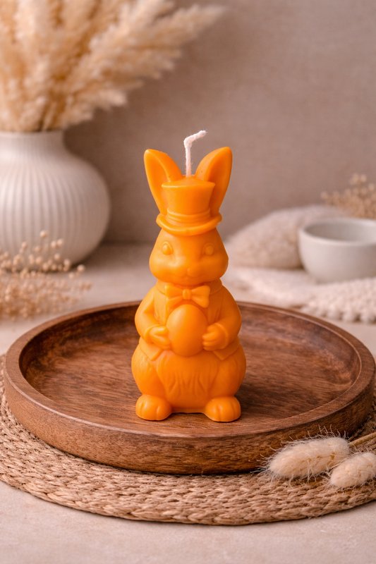 Eleganter Osterhase Kerze