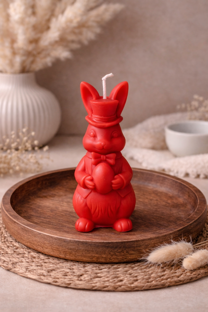 Eleganter Osterhase Kerze