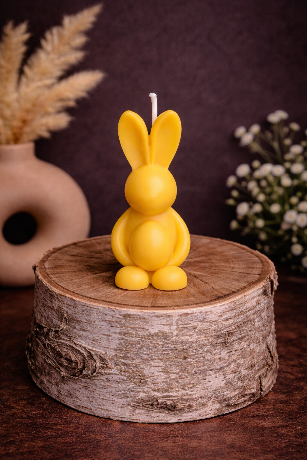 Mini Osterhase mit Ei Kerze