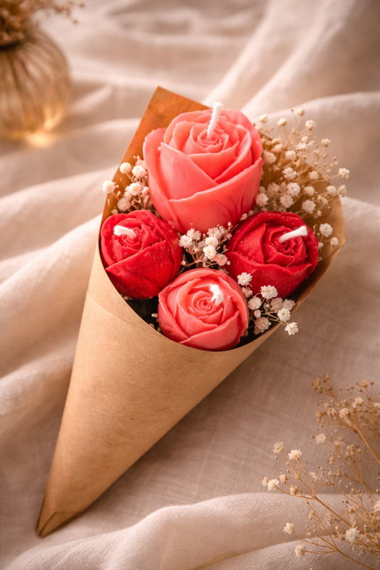 Rosen Wachsstrauß „Liebe“