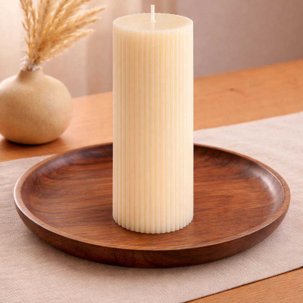 Rillen Stabkerze