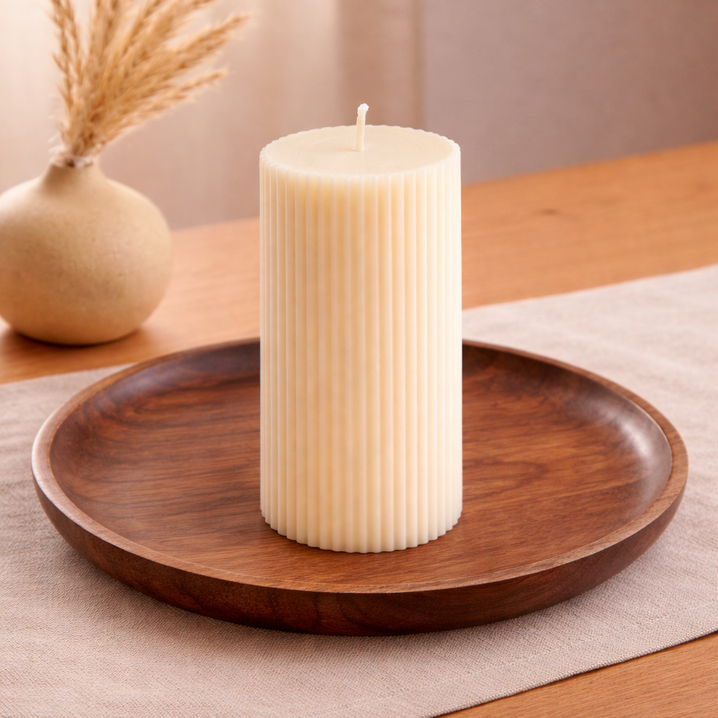 Rillen Stabkerze