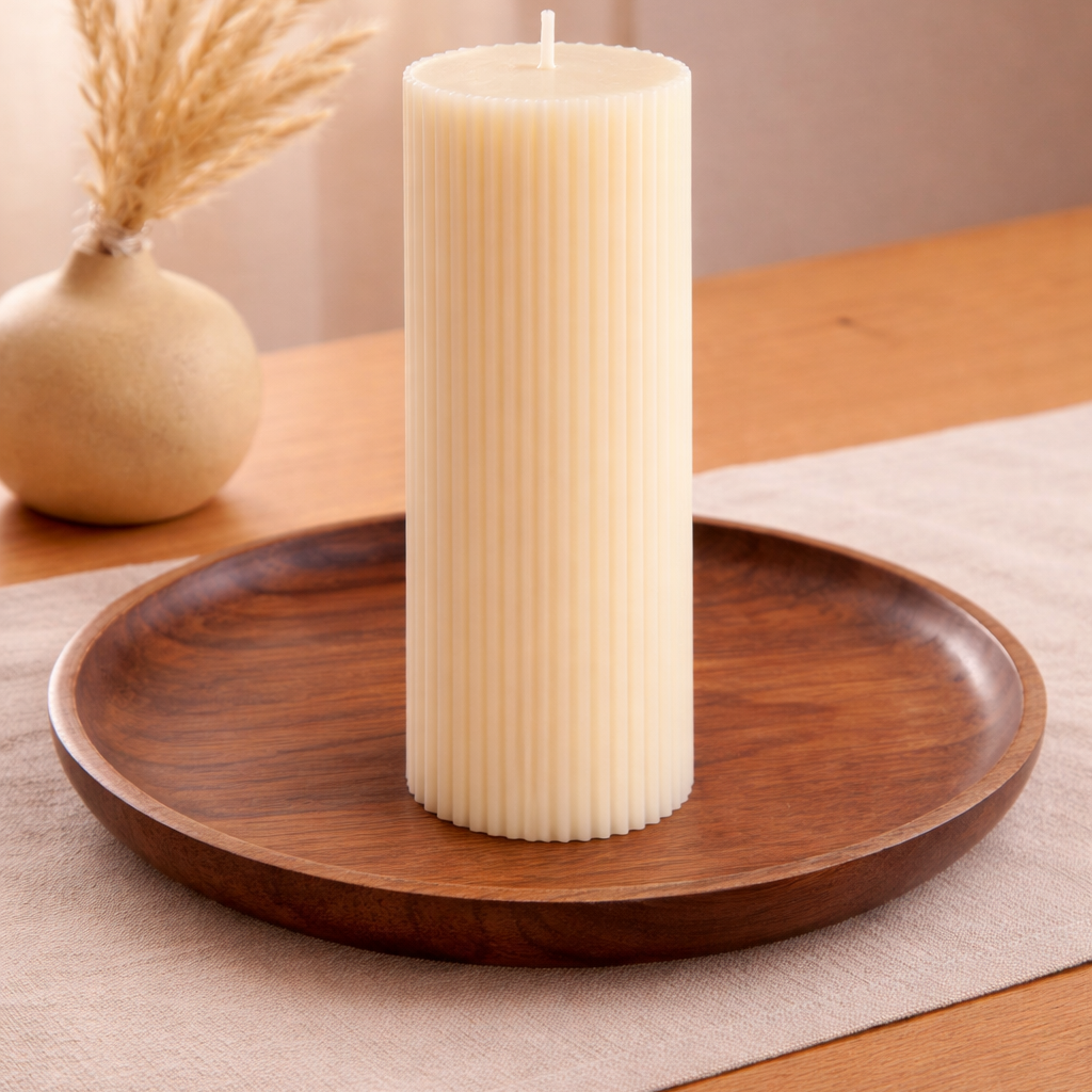 Rillen Stabkerze