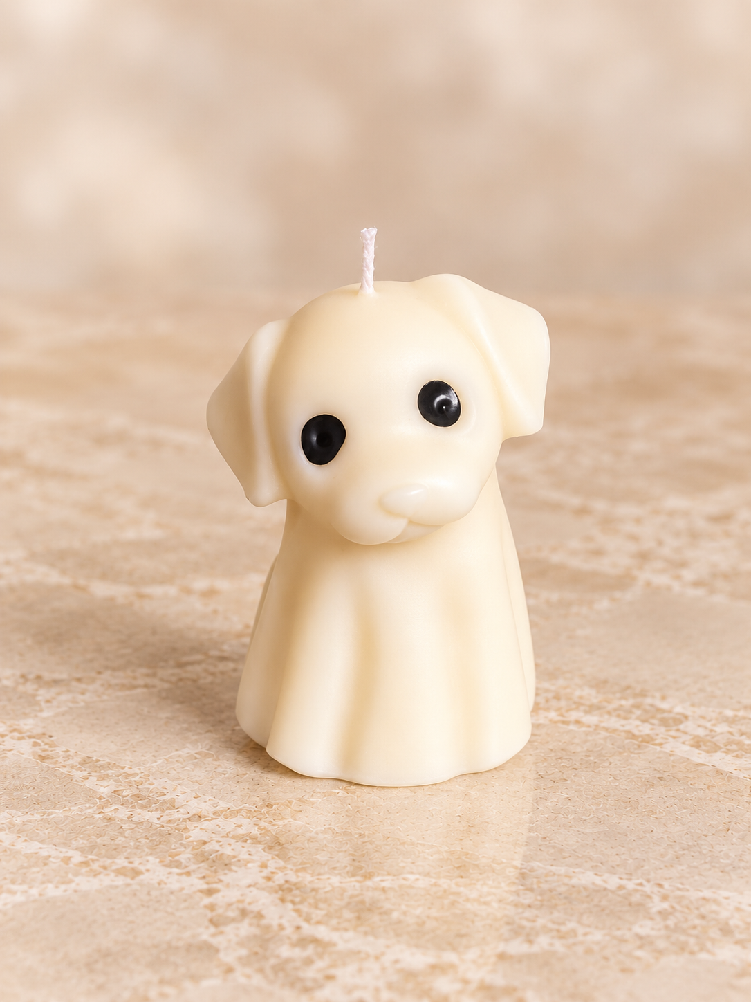 Hundegeist Kerze – Halloween-Figurenkerze aus Rapswachs, handgemacht