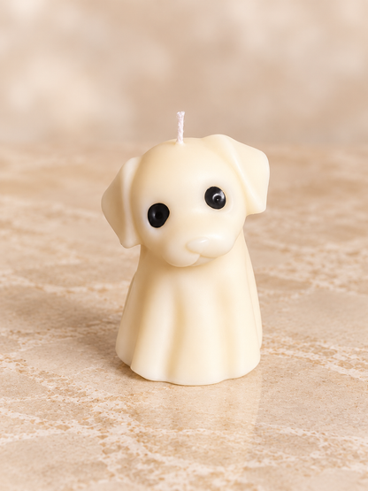 Hundegeist Kerze – Halloween-Figurenkerze aus Rapswachs, handgemacht